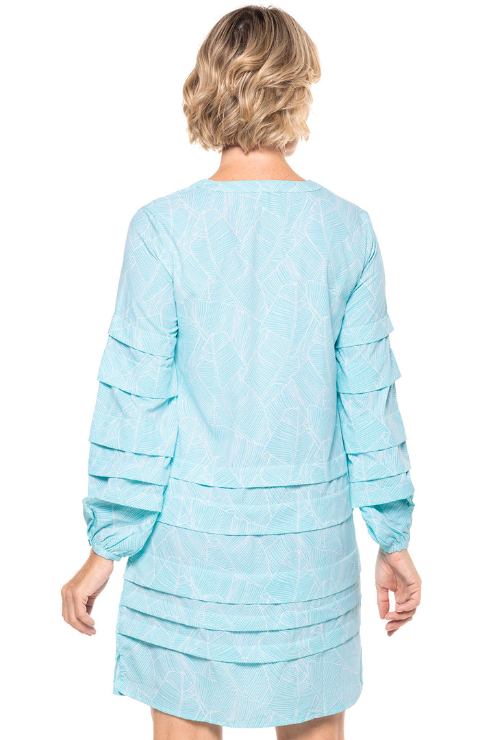 Women's Kallithea Cover-Up Dress | Bay Aqua Deco Palm