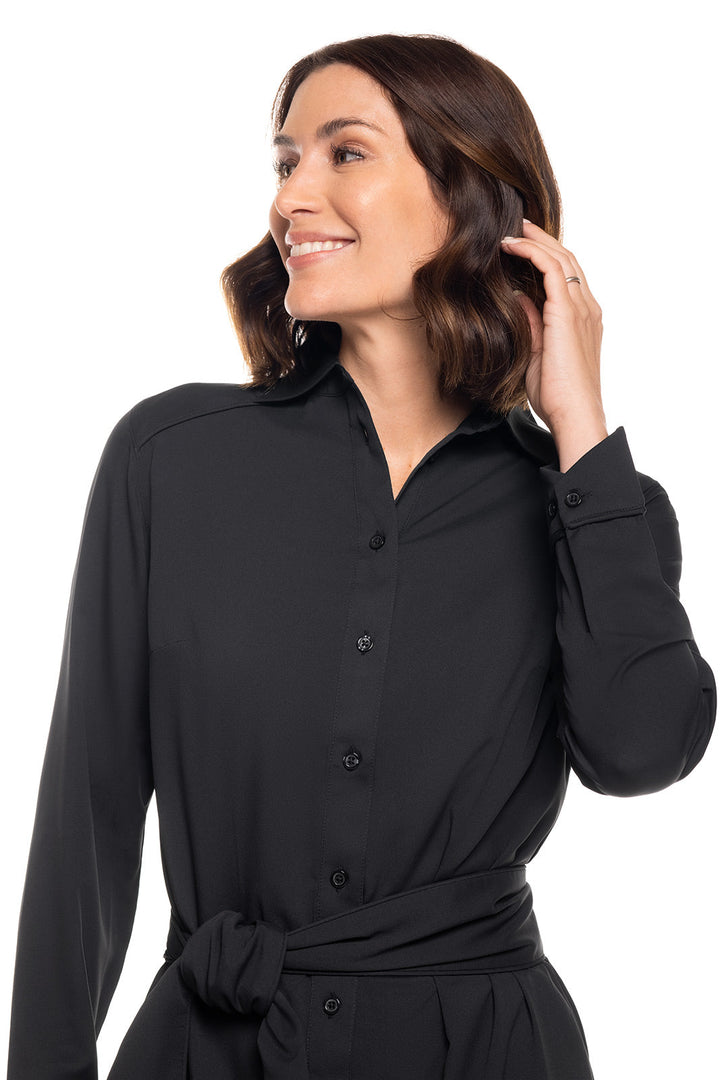 Women's Kitts Shirt Dress | Black