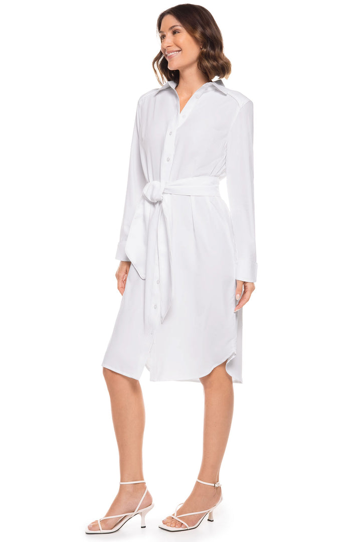 Women's Kitts Shirt Dress | White