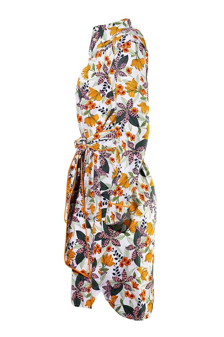 Women's Kitts Shirt Dress | Apricot Crush Floral Paradise