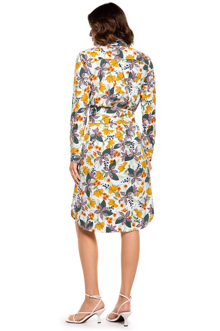 Women's Kitts Shirt Dress | Apricot Crush Floral Paradise