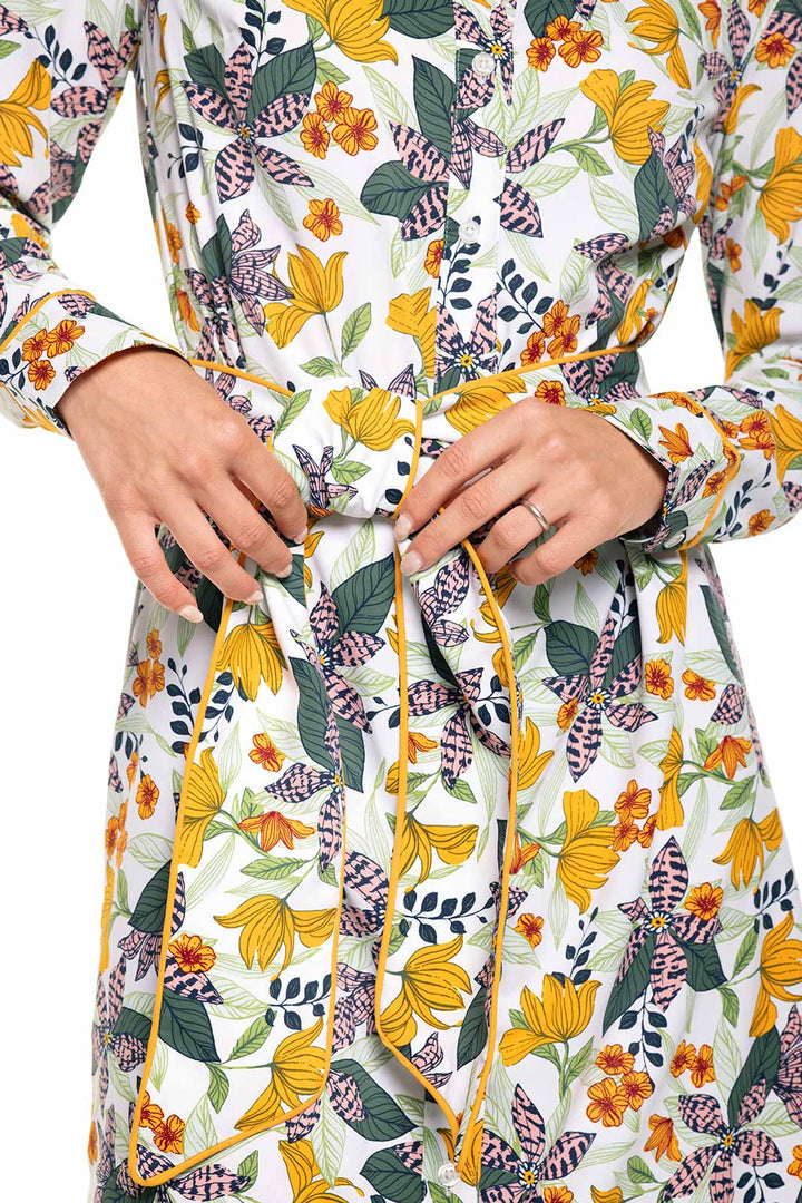 Women's Kitts Shirt Dress | Apricot Crush Floral Paradise