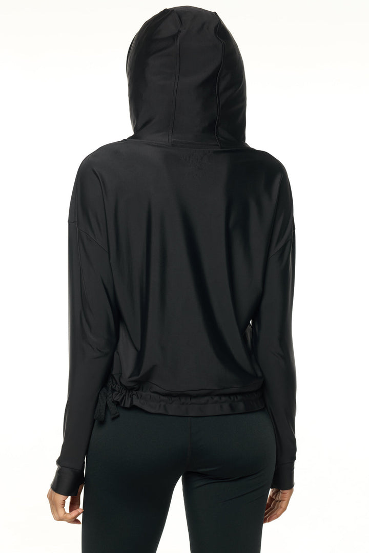 Women's Waikal Swim Hoodie | Black