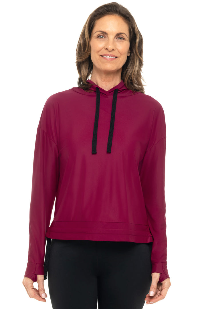 Women's Waikal Swim Hoodie | Red Crush