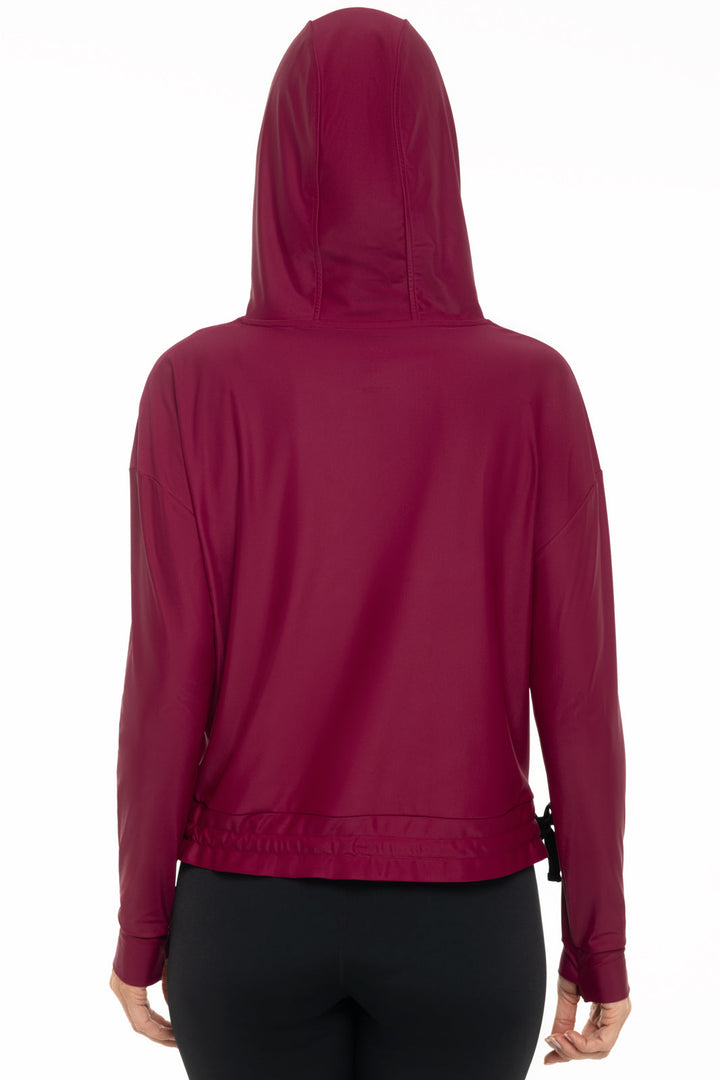 Women's Waikal Swim Hoodie | Red Crush