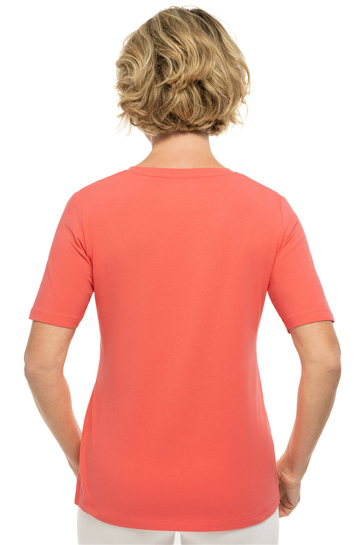 Women's Morada Everyday Short Sleeve V-Neck T-Shirt UPF 50+