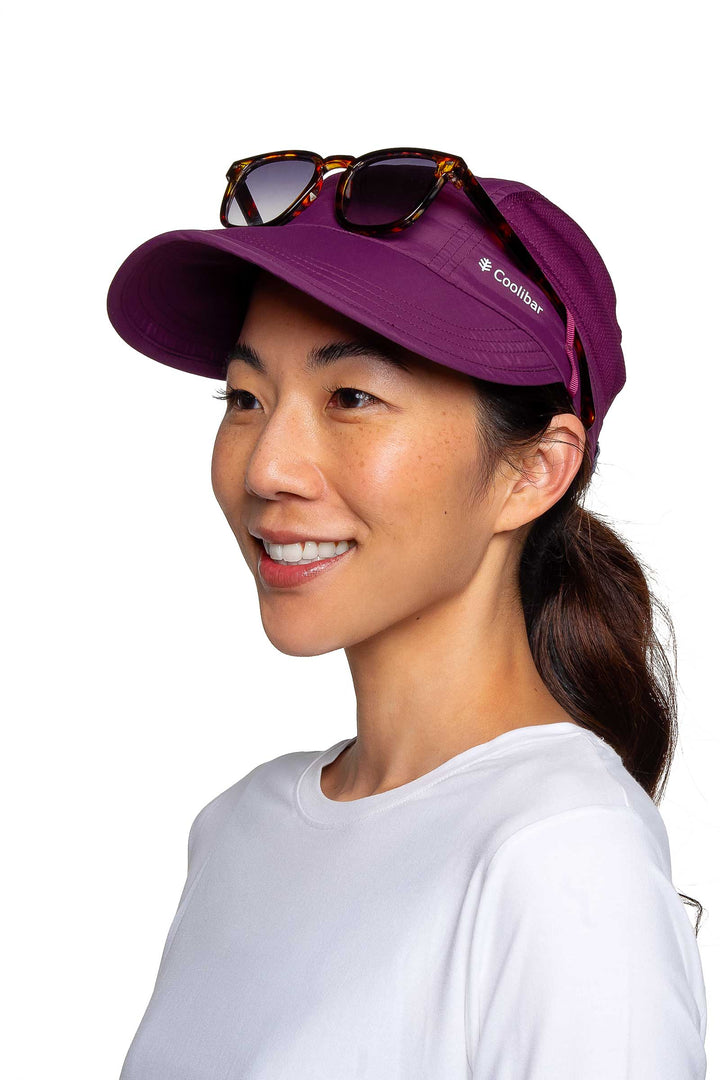 Destin Packable Hat | Rich Plum