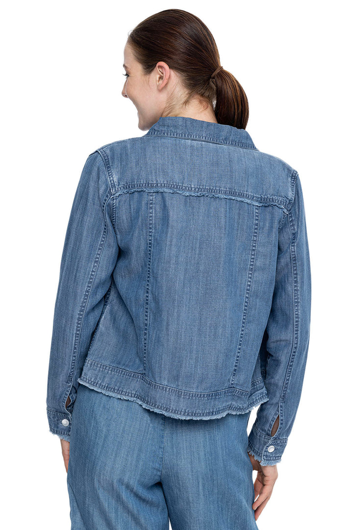 Women's Everglade Chambray Cropped Jacket | Light Indigo Chambray