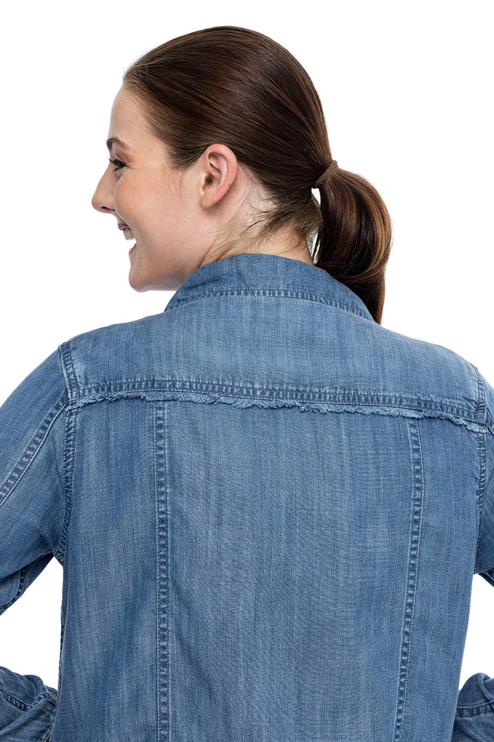 Women's Everglade Chambray Cropped Jacket | Light Indigo Chambray