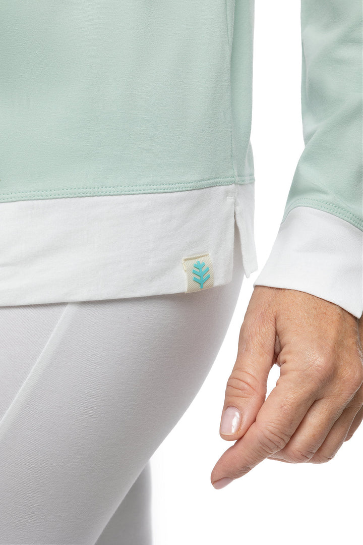 Women's Fountainbleau Polo | Misty Aqua