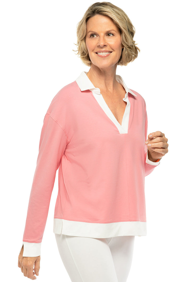 Women's Fountainbleau Polo | Peachy Pink