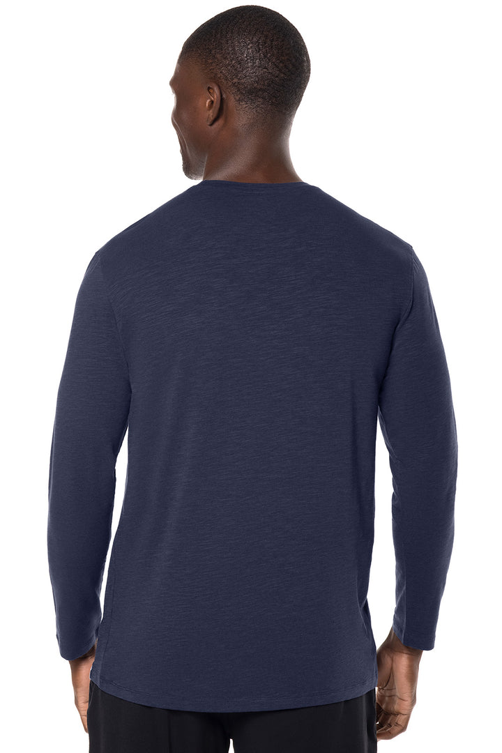 Men's South Cove Long Sleeve Slub Tee | Navy