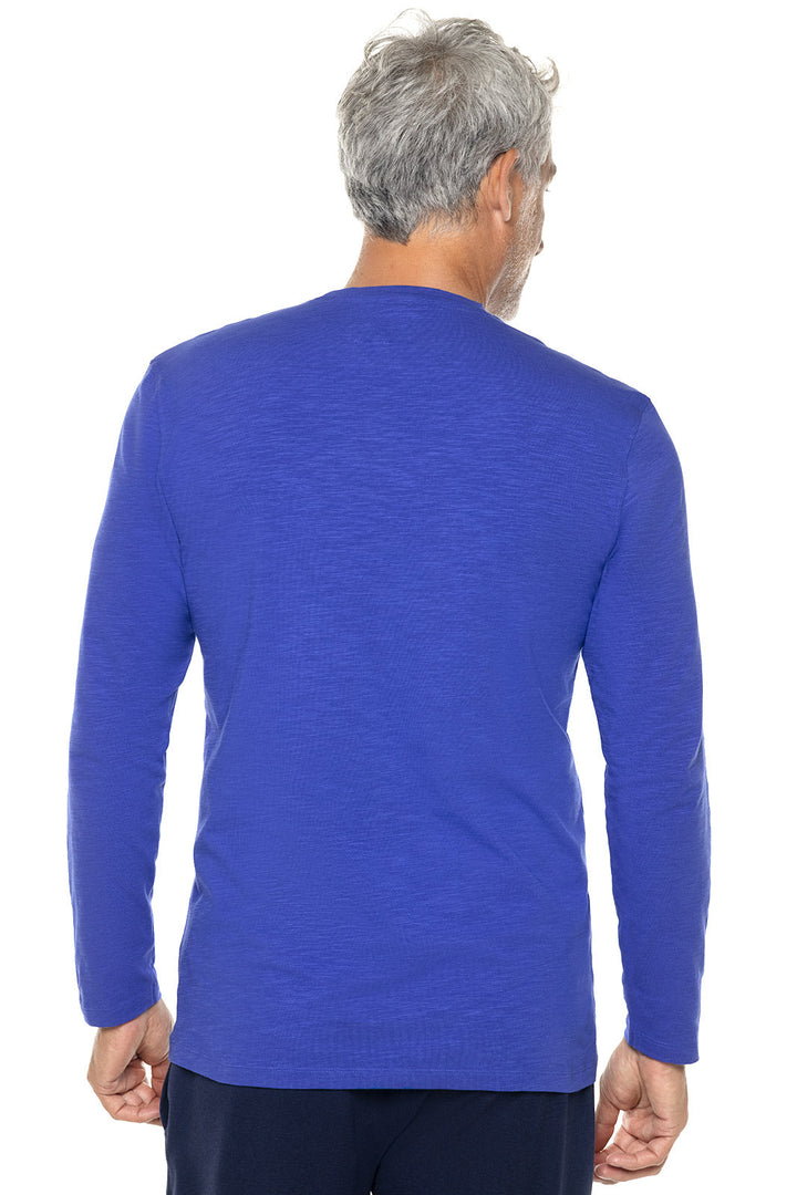 Men's South Cove Long Sleeve Slub Tee | Baja Blue