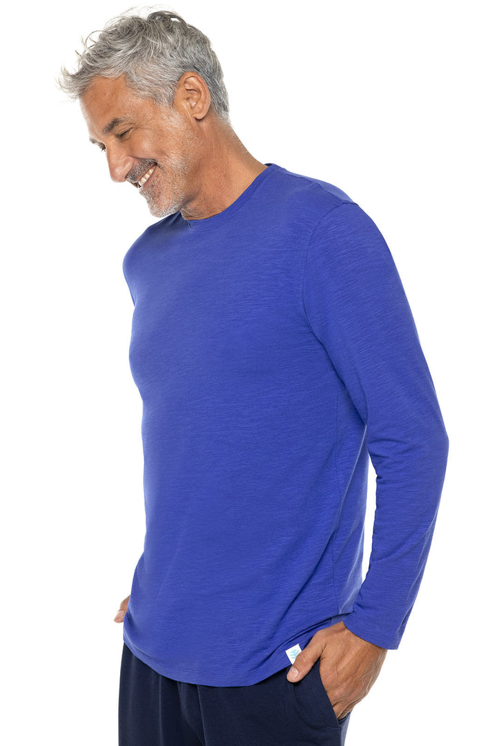 Men's South Cove Long Sleeve Slub Tee | Baja Blue