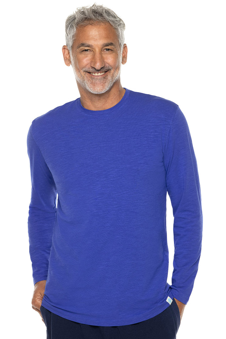 Men's South Cove Long Sleeve Slub Tee | Baja Blue