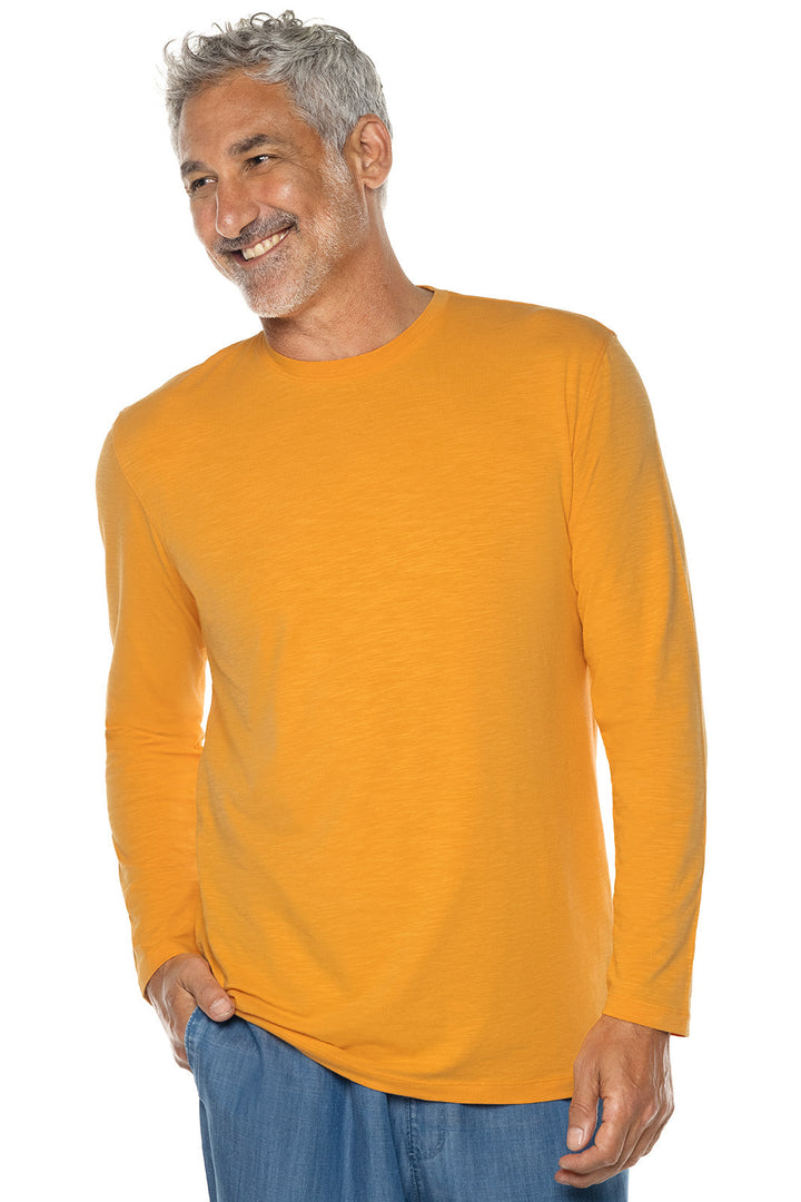 Men's South Cove Long Sleeve Slub Tee | Apricot Crush