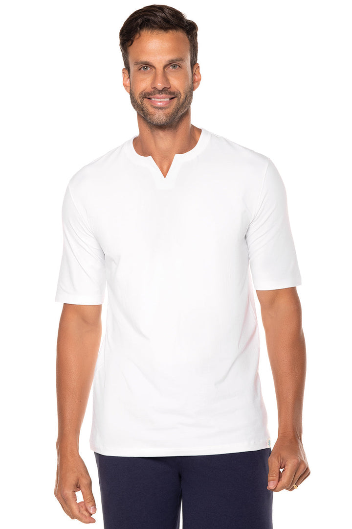 Men's Normandy Isles Notch Neck Tee | White