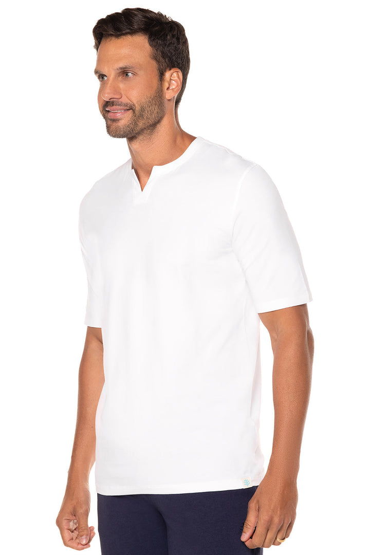 Men's Normandy Isles Notch Neck Tee | White