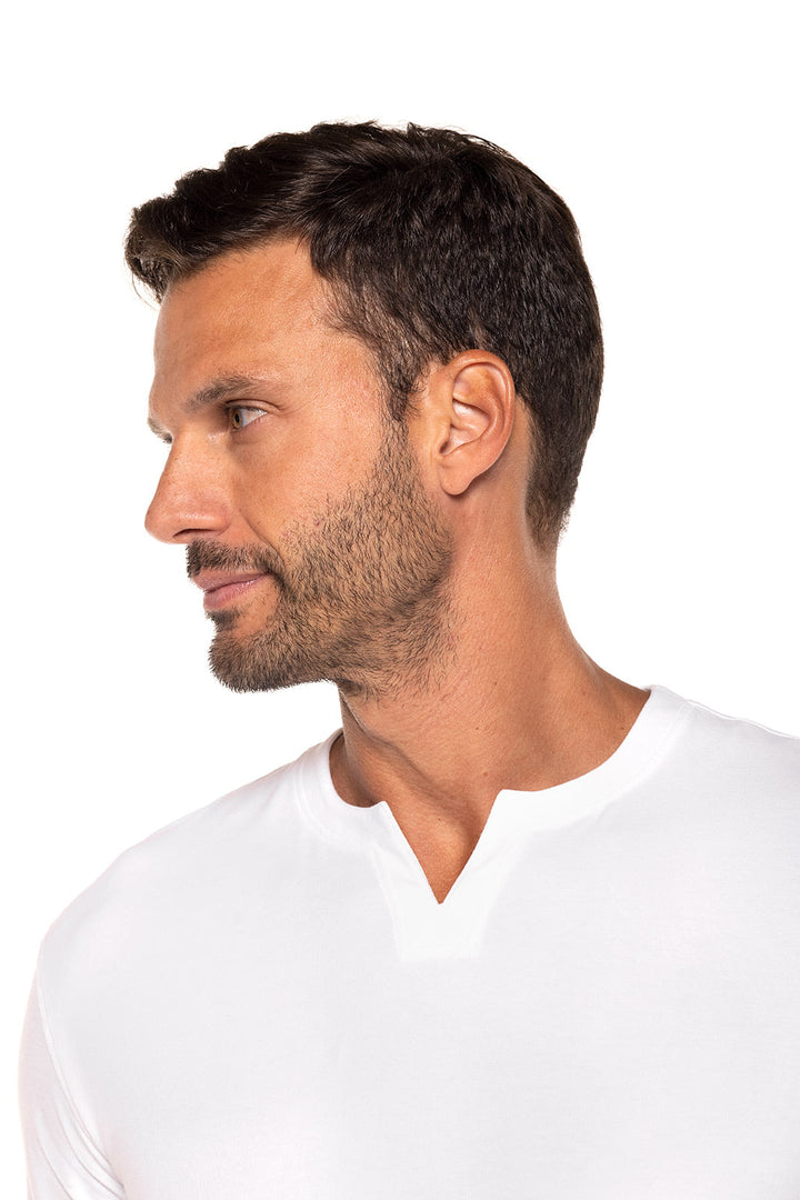 Men's Normandy Isles Notch Neck Tee | White