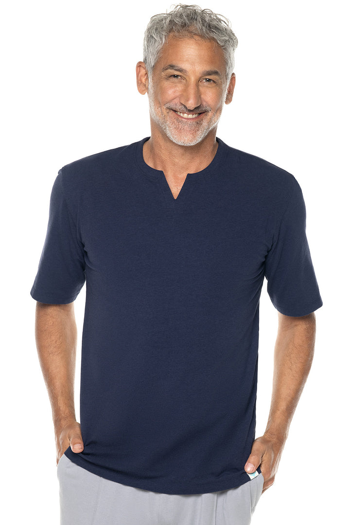 Men's Normandy Isles Notch Neck Tee | Navy