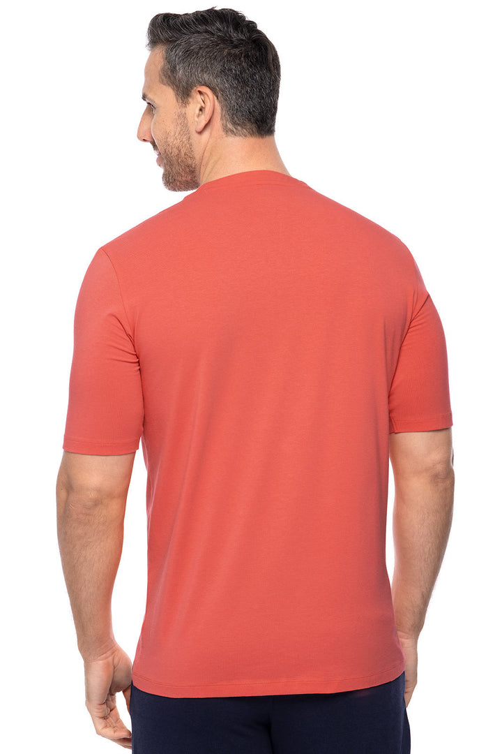 Men's Normandy Isles Notch Neck Tee | Vivid Coral