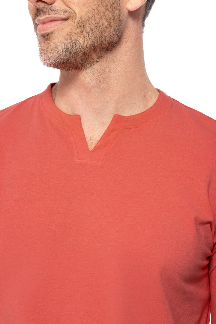 Men's Normandy Isles Notch Neck Tee | Vivid Coral