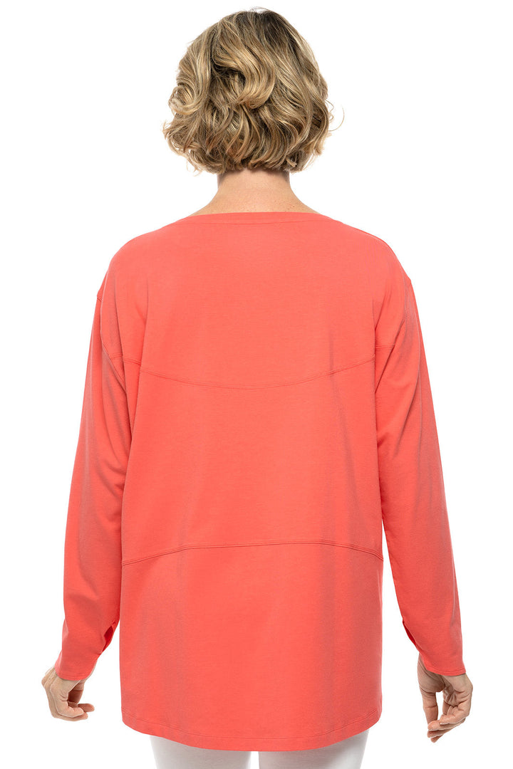 Women's West Palm Drape Tee | Vivid Coral