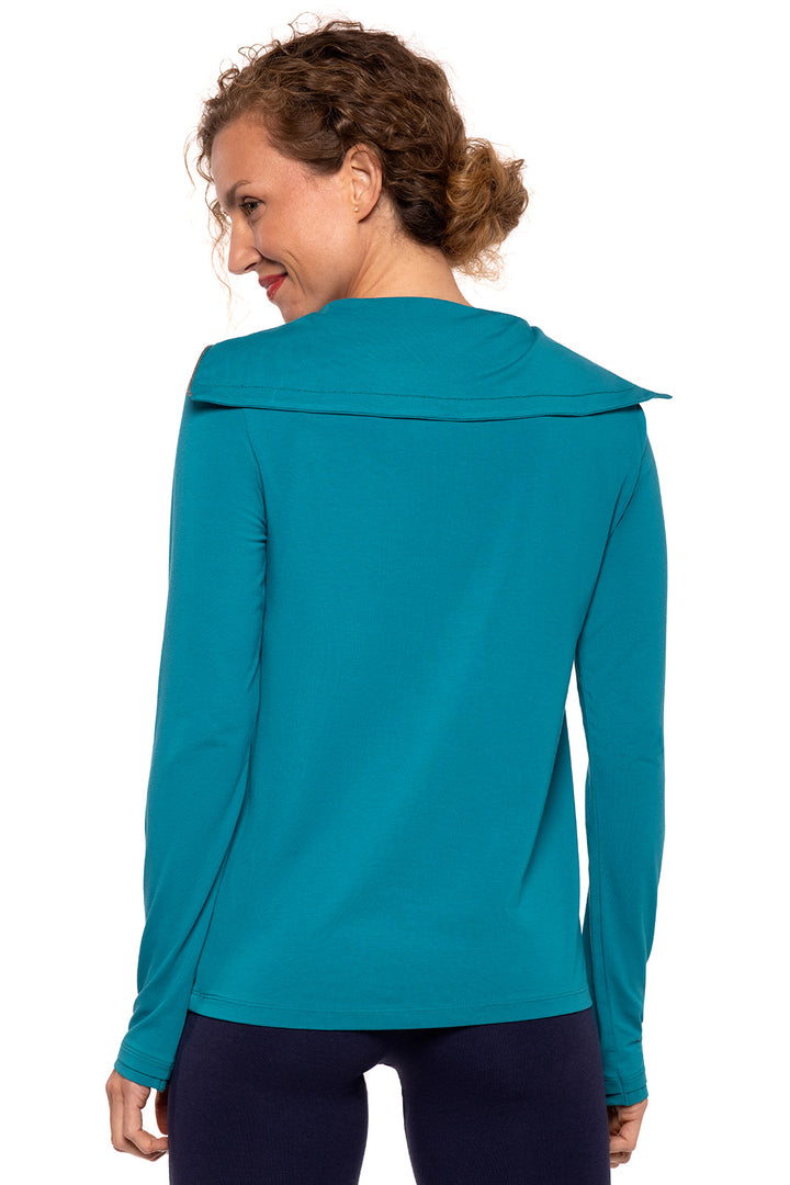 Women's Collins 3/4 Zip | Tahitian Teal