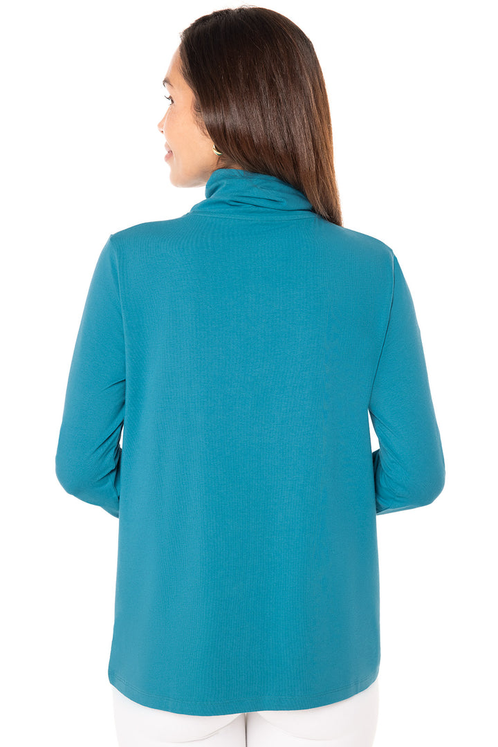 Women's Collins 3/4 Zip | Tahitian Teal