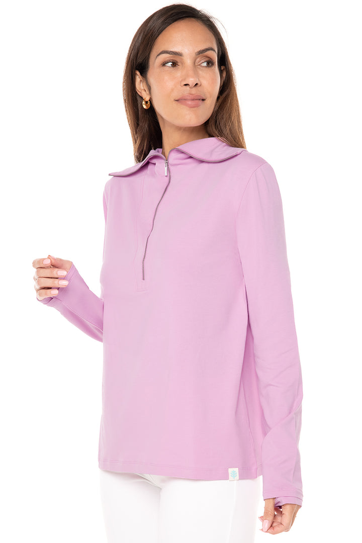 Women's Collins 3/4 Zip | Peony Pink