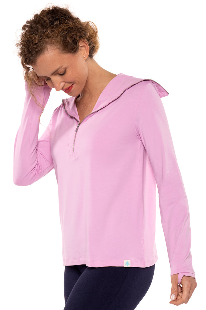 Women's Collins 3/4 Zip | Peony Pink