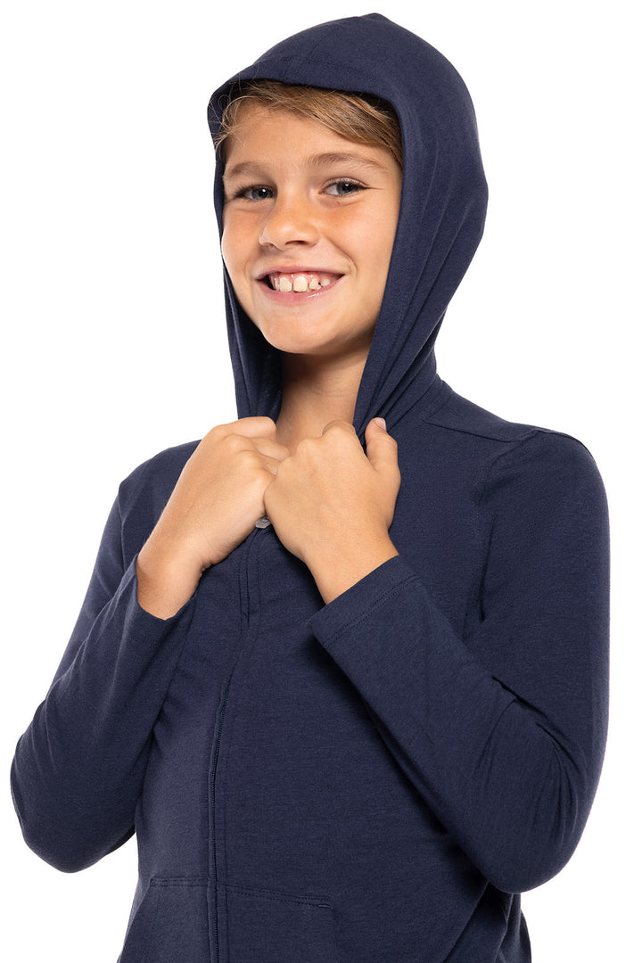 Kid's Seaside Hoodie | Navy