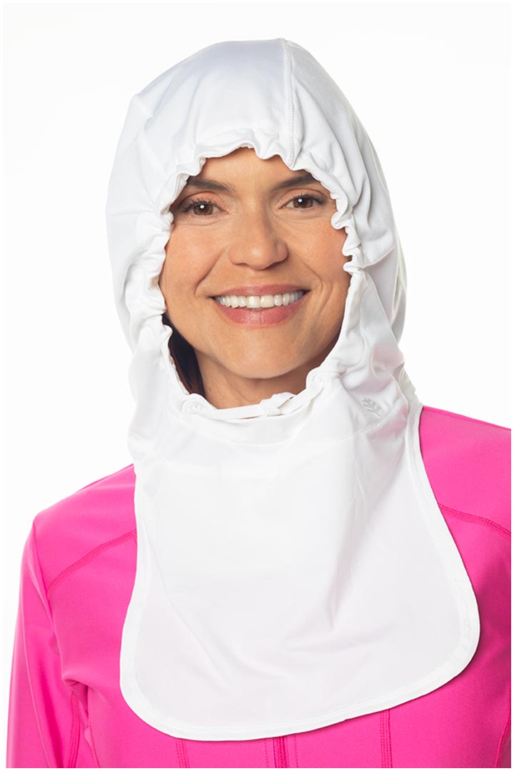 Unisex Aurora Hood | White UPF 50+