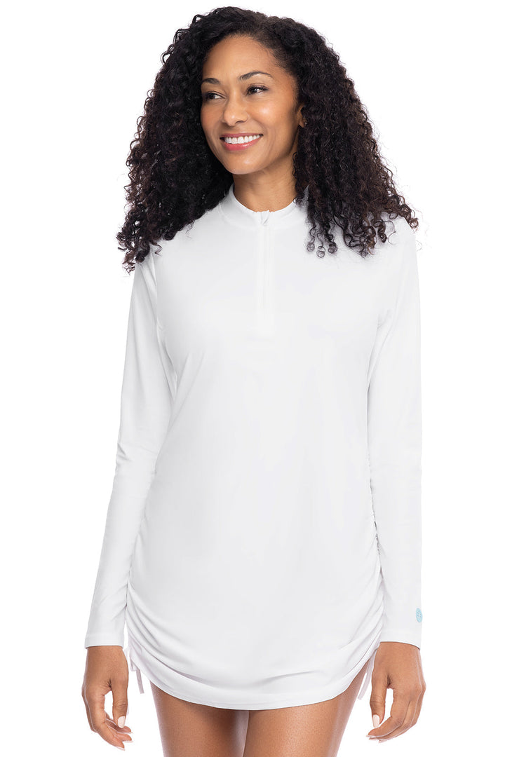 Women's Key Biscayne Ruche Swim Top | White