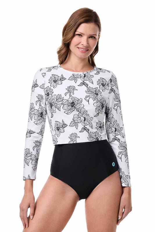 Color_White/Black Perfect Peony