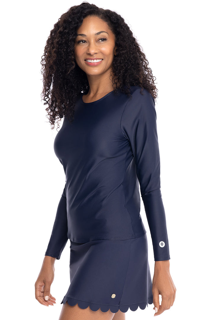 Women's Palmeto Long Sleeve Swim Shirt | Navy