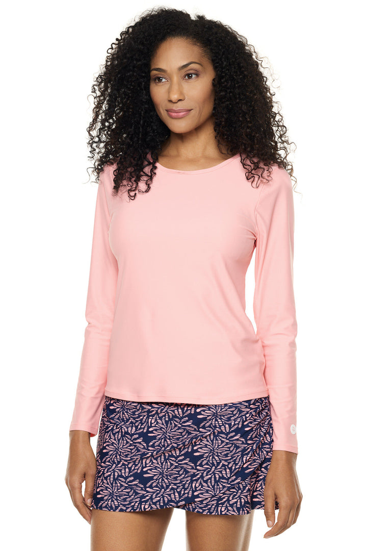 Women's Palmeto Long Sleeve Swim Shirt | Peachy Pink