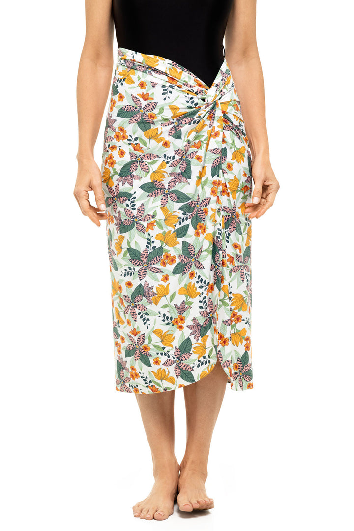 Womens North Bay Village Knot Cover-Up | Apricot Crush Floral Paradise