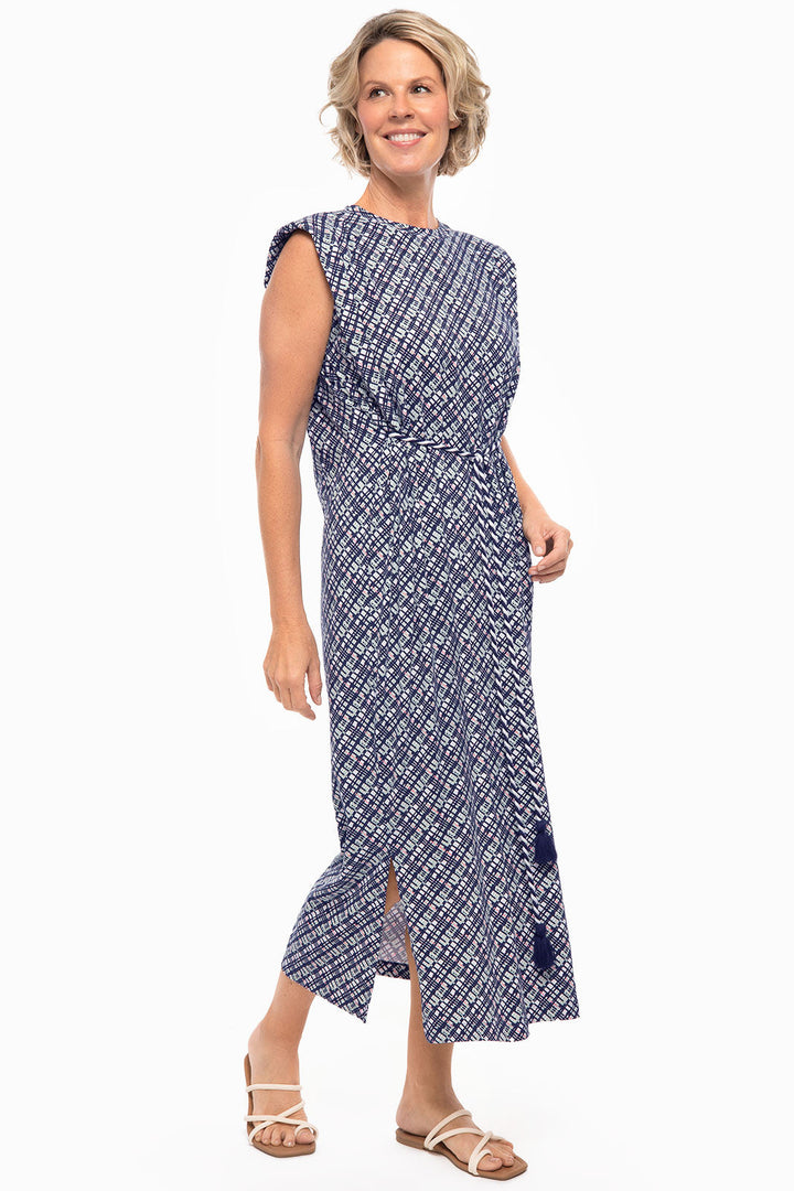 Women's Coral Way Dress | Navy Gulf Stream Stripe