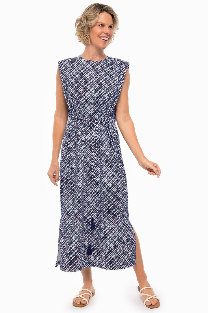 Women's Coral Way Dress | Navy Gulf Stream Stripe