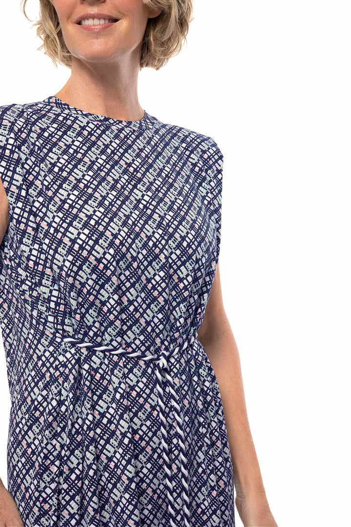 Women's Coral Way Dress | Navy Gulf Stream Stripe