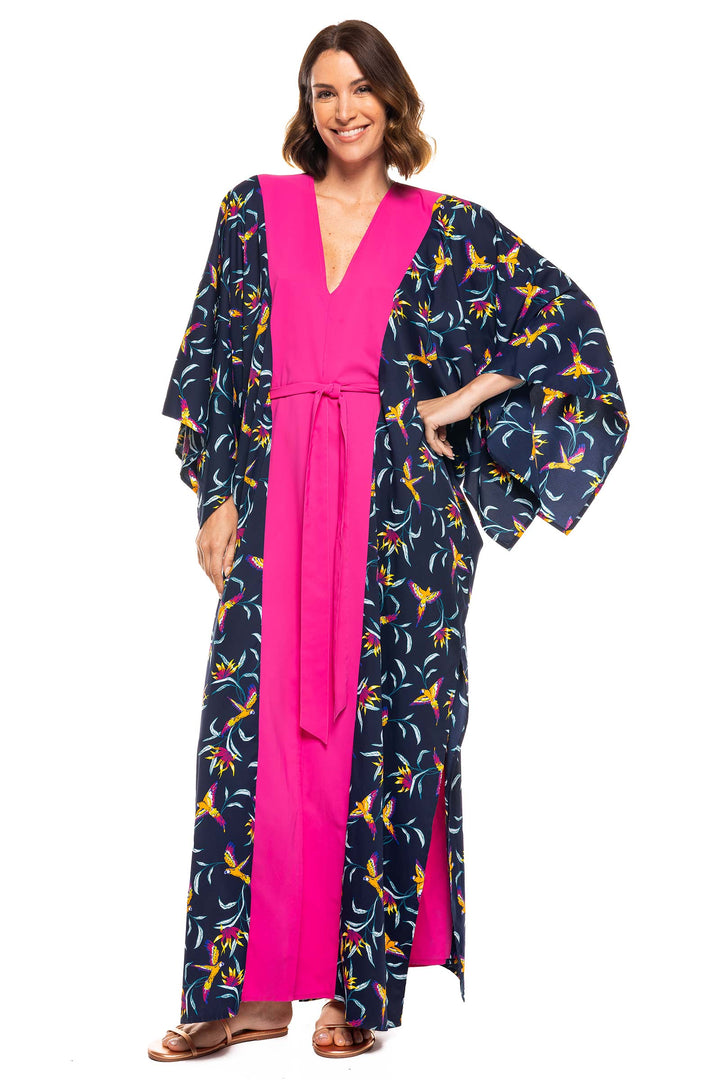 Women's Wynwood Cover-Up | Navy Birds of Paradise