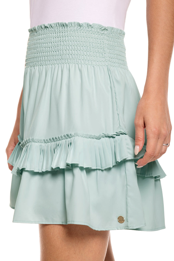 Women's Charlotte Bay Ruffle Skirt | Misty Aqua