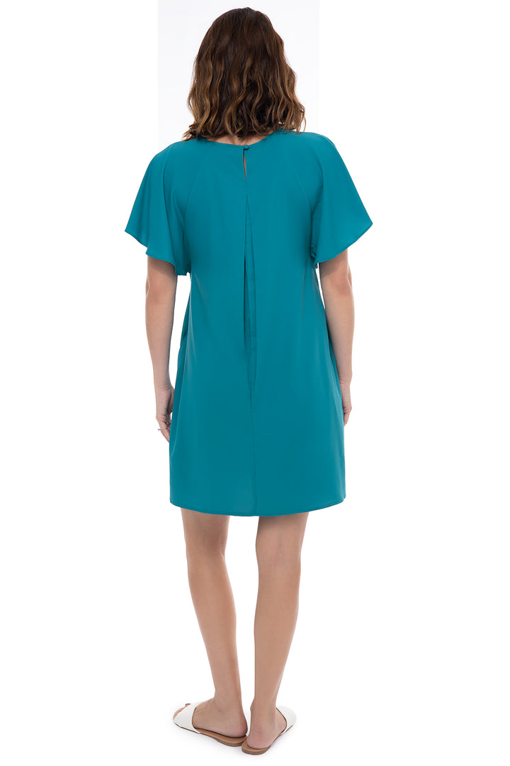 Women's Cafecito Shift Dress | Tahitian Teal