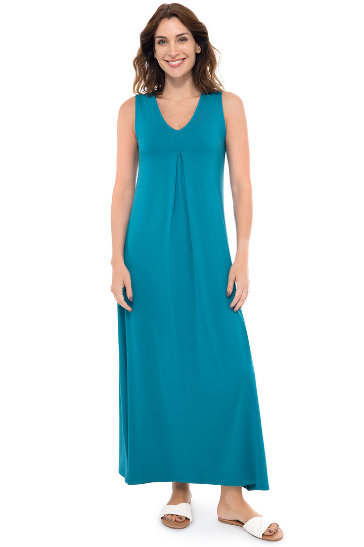 Women's Coco Walk Maxi Dress  | Tahitian Teal