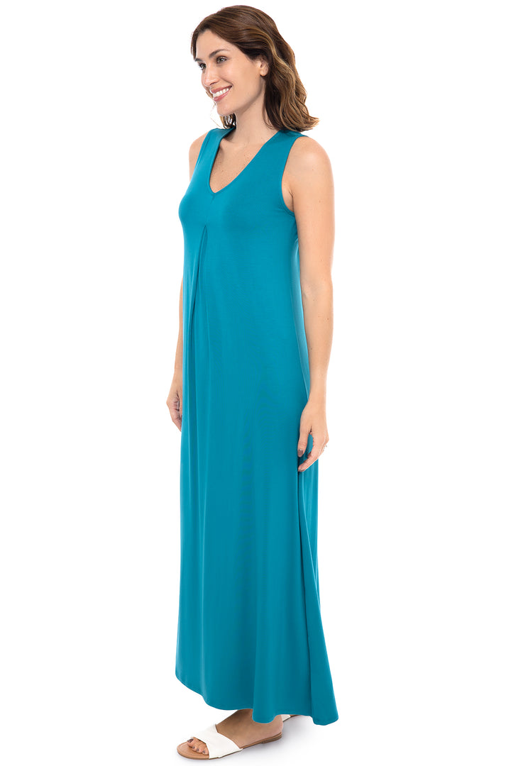 Women's Coco Walk Maxi Dress  | Tahitian Teal