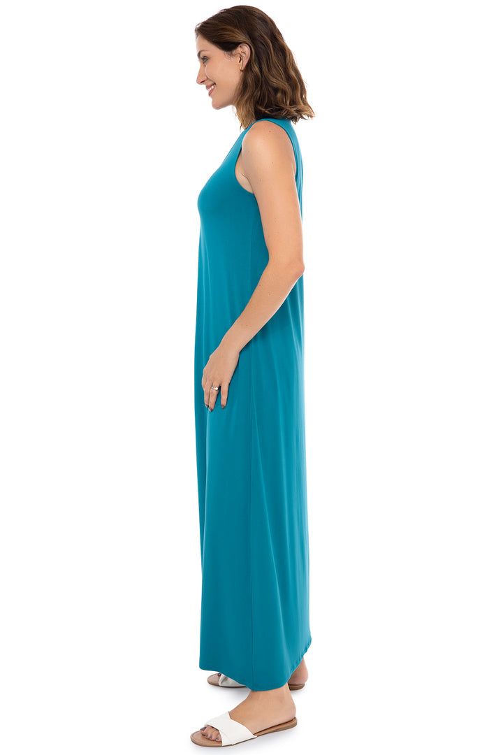 Women's Coco Walk Maxi Dress  | Tahitian Teal