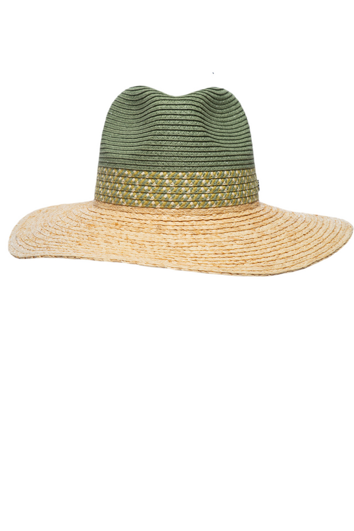 Amelia Island Stripe Hat | Natural / Soft Fern