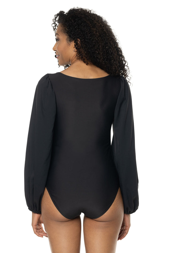 Women's Coral Gables Aire Sleeve Swimsuit | Black