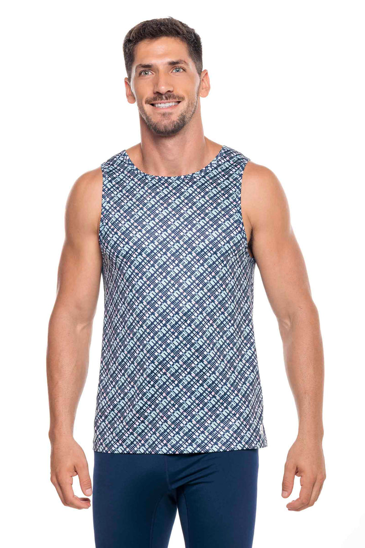 Men's Dade Swim Tank | Navy Gulf Stream Stripe